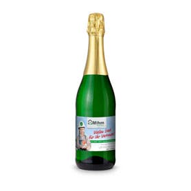 Sekt Cuvée - Flasche grün - Kapselfarbe Gold, 0,75 l